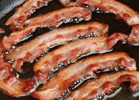 Creswick Farm's Hickory Bacon In A Frying Pan