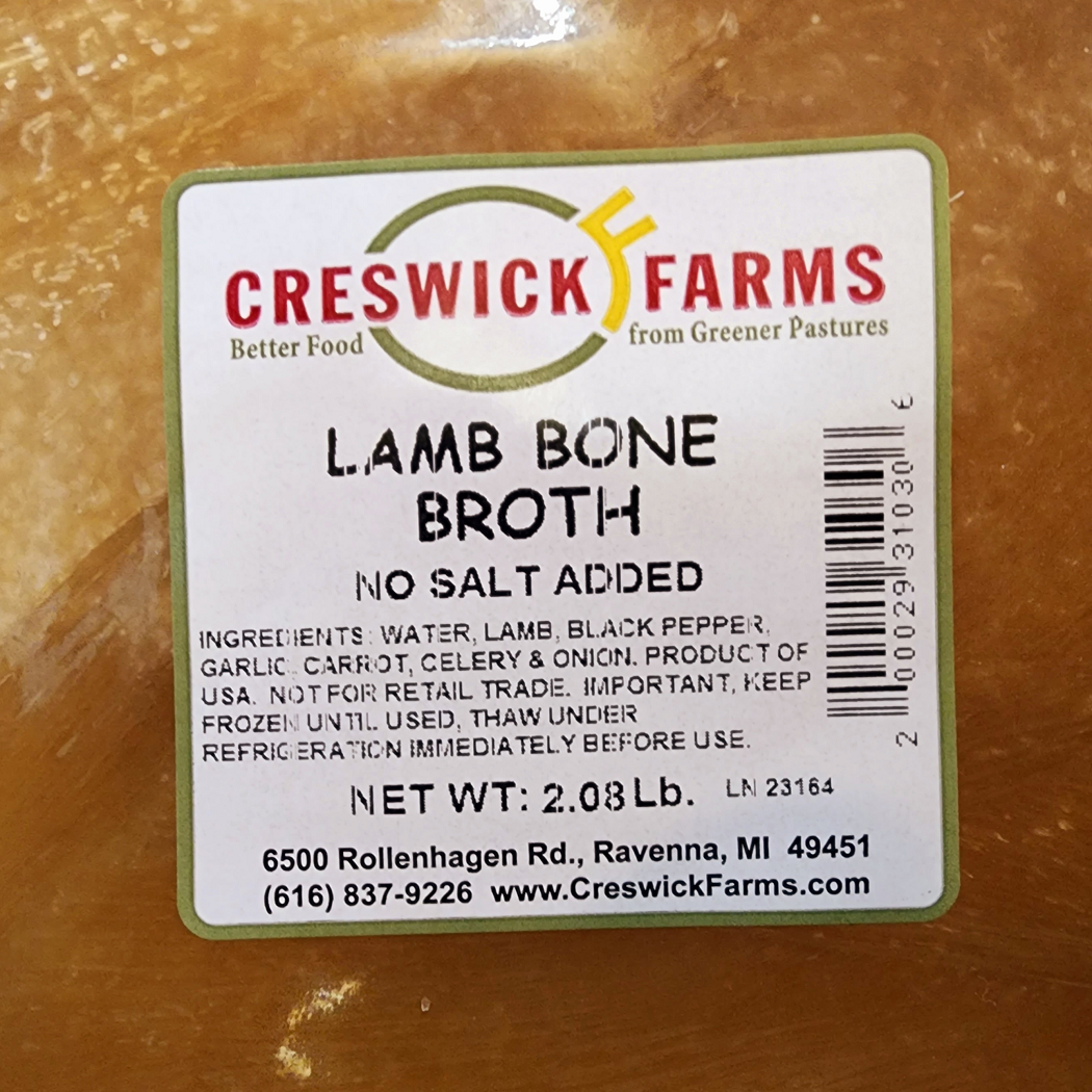 Creswick Farm's Lamb Bone Broth Grass-fed Lamb, EBT SNAP Eligible