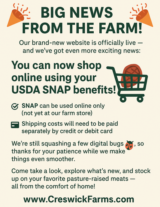 🎉 Big News from Creswick Farms! 🎉