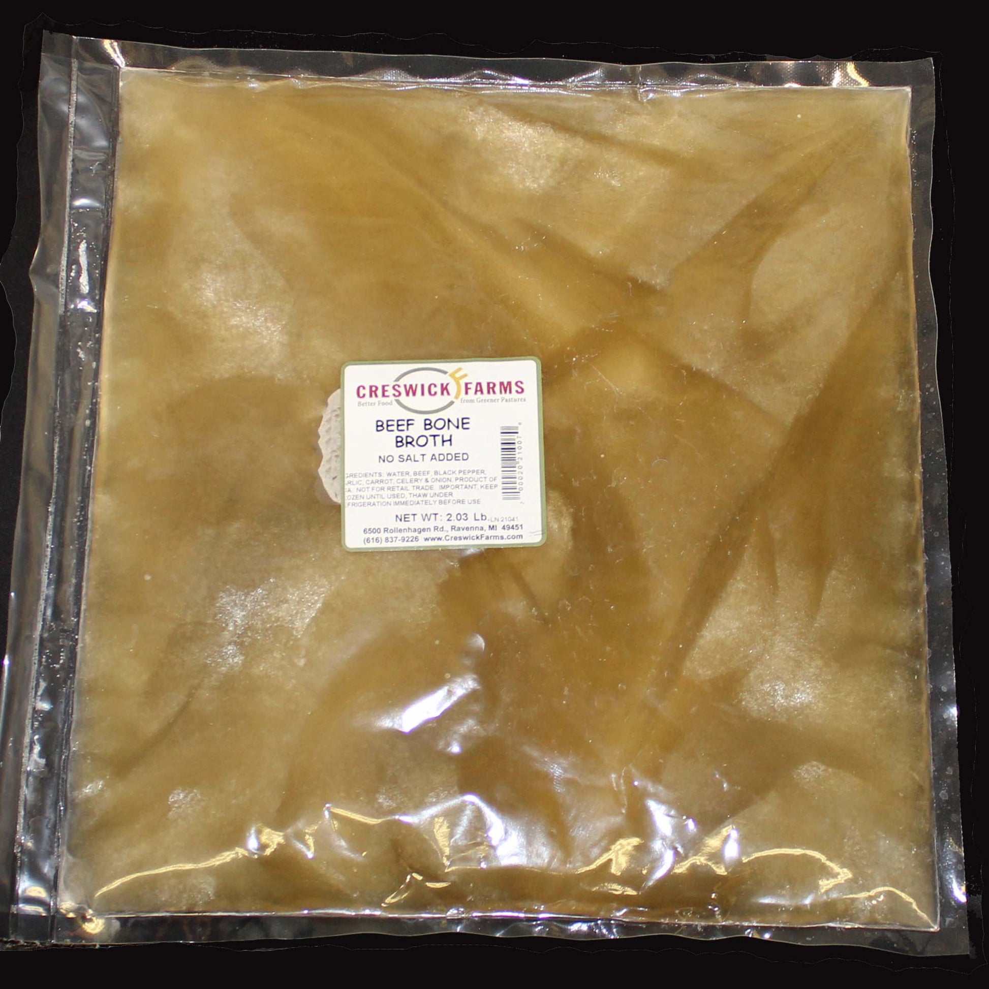 Creswick Farms Beef Bone Broth  Grass-fed Beef, EBT SNAP Eligible