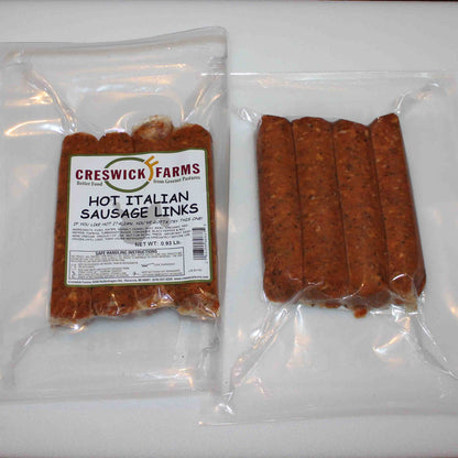 Creswick Farm's Fresh Hot Italian Links Free Range Pork, EBT SNAP Eligible